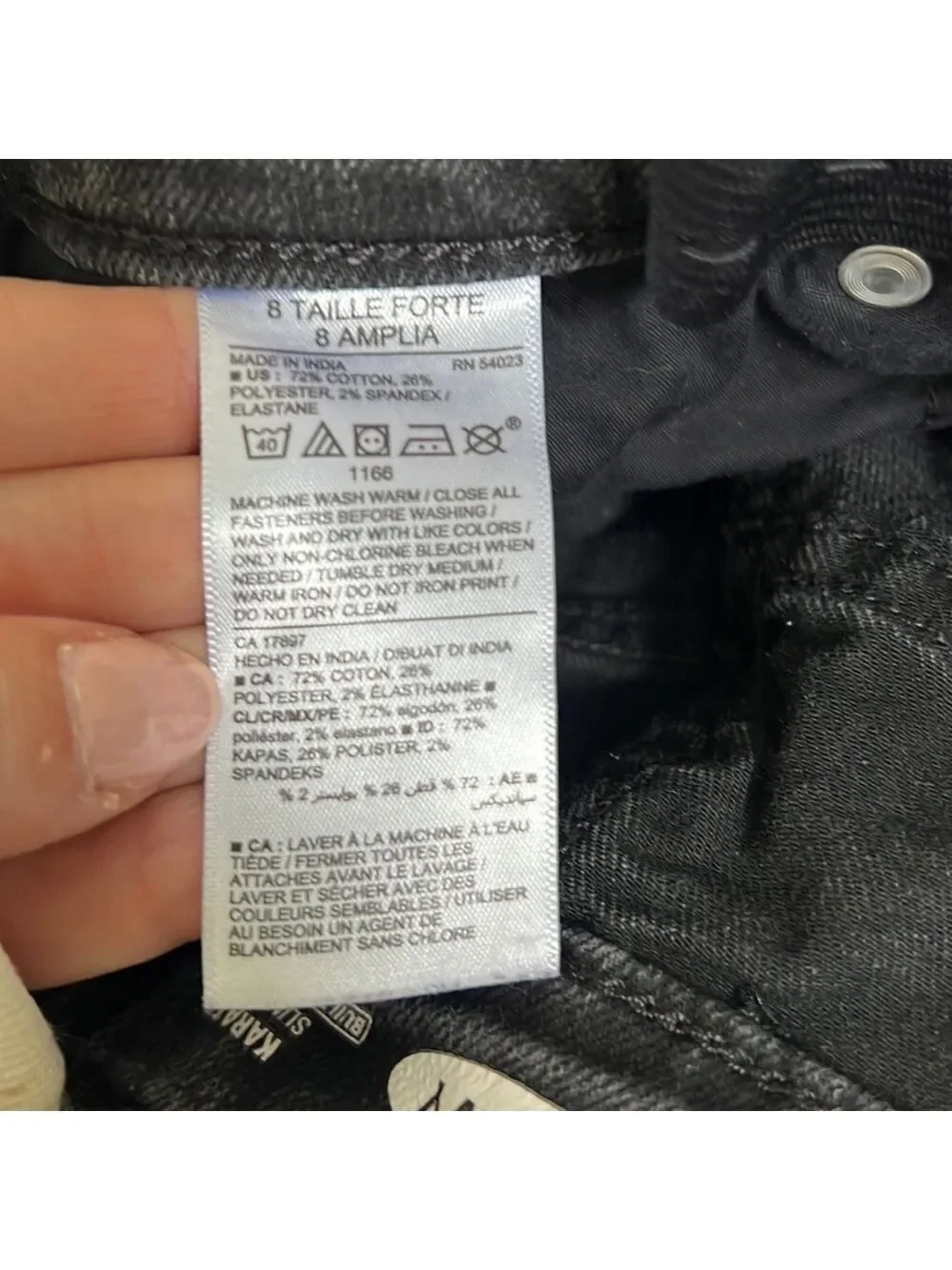 Boys Old Navy black denim. Size 8 plus